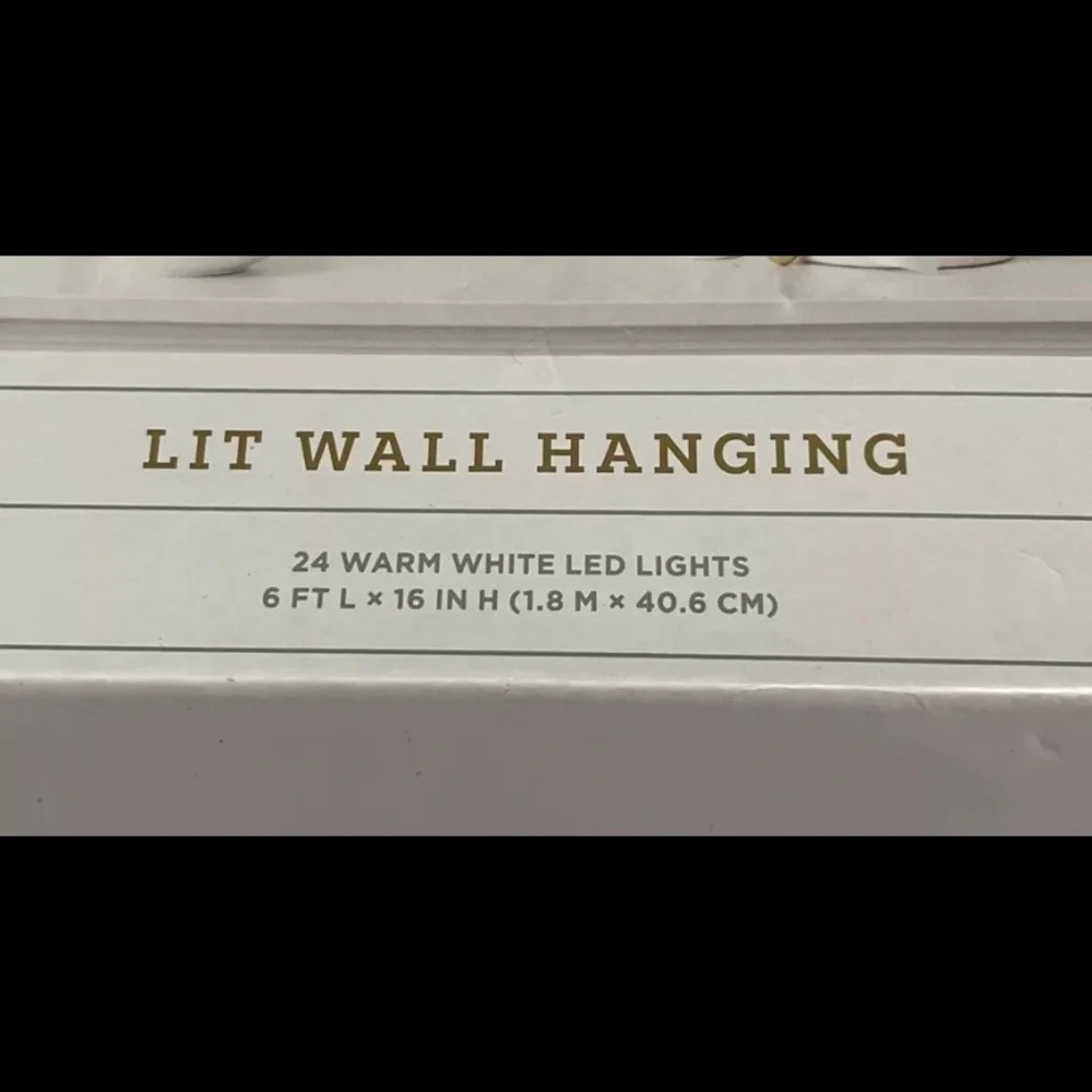 NWT. WONDERSHOP “JOY” Lit Wall Hanging